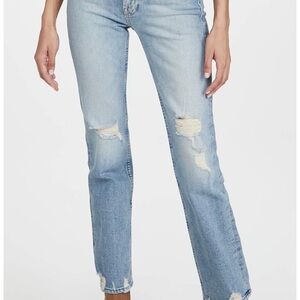 MOTHER Light Blue Cropped Jeans